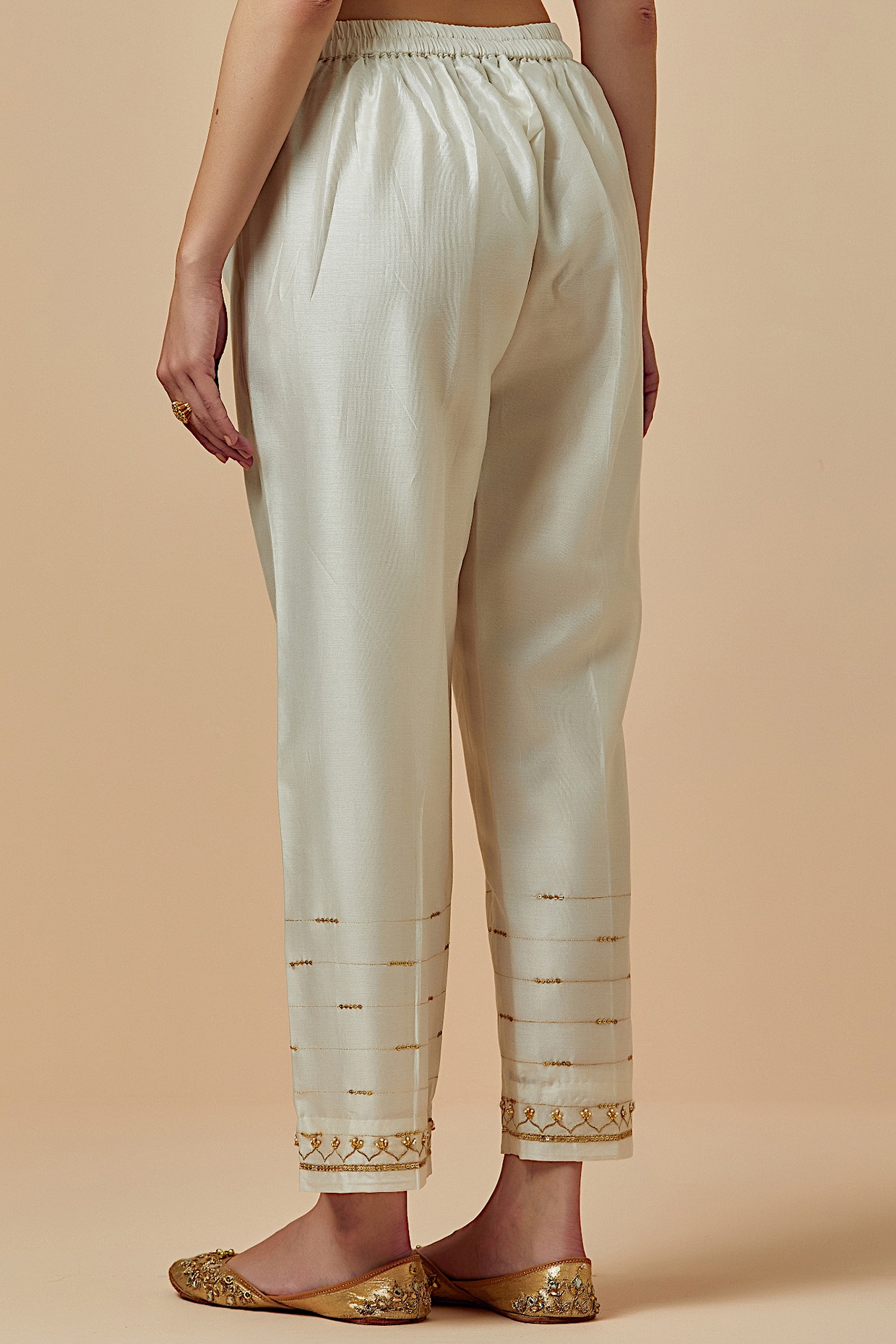 Tory Heart Embroidered Pants